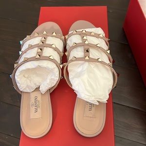 Valentino caged slide sandal authentic
